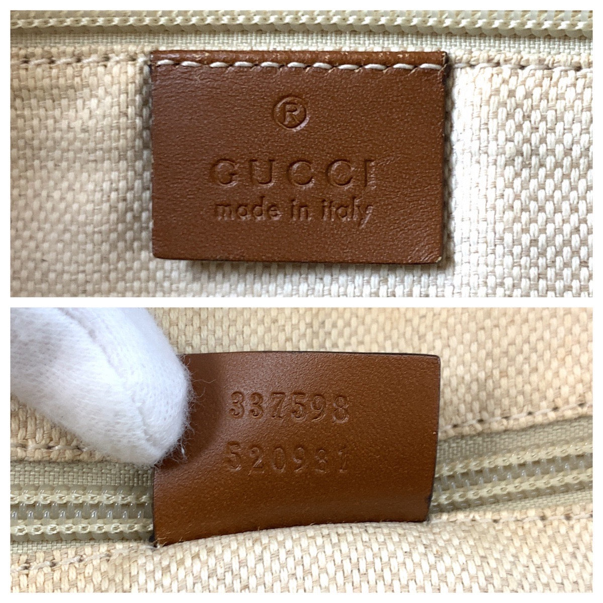 Gucci GG Canvas Leather Shoulder Bag