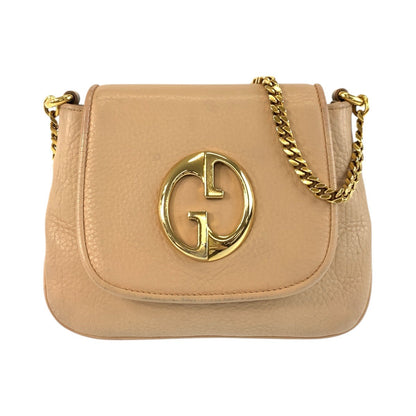 Gucci Double G Leather Chain Shoulder Bag