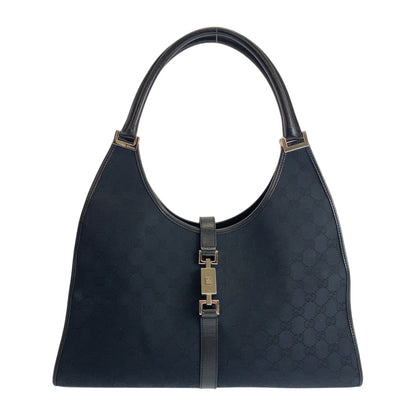 Gucci Jackie GG Canvas Leather Shoulder Bag