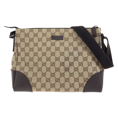 Gucci GG Canvas Leather Shoulder Bag
