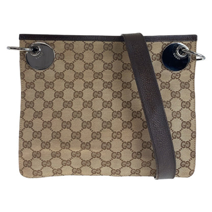 Gucci GG Canvas Leather Shoulder Bag