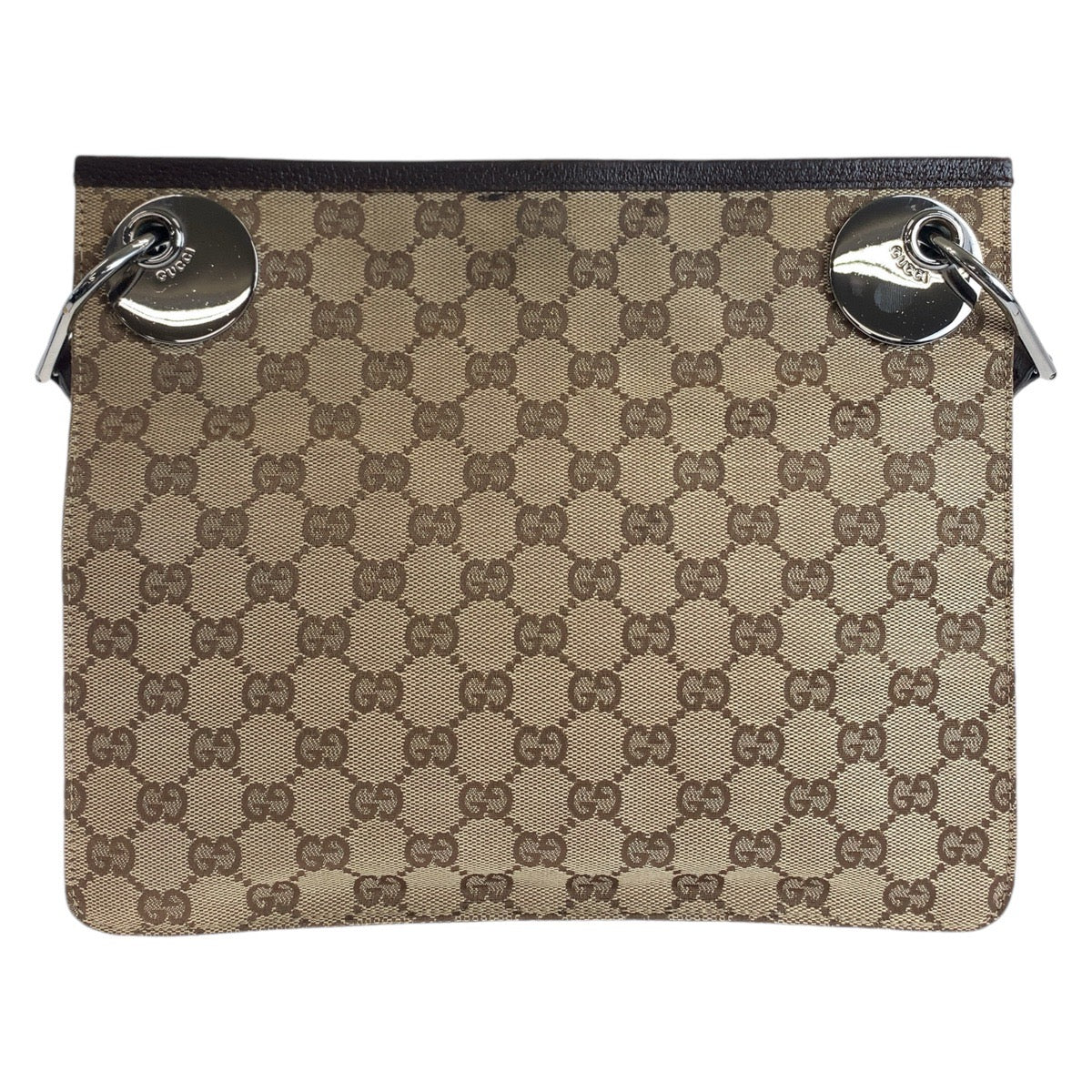 Gucci GG Canvas Leather Shoulder Bag