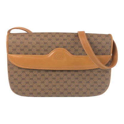 Gucci Old Gucci Micro GG PVC Leather Shoulder Bag