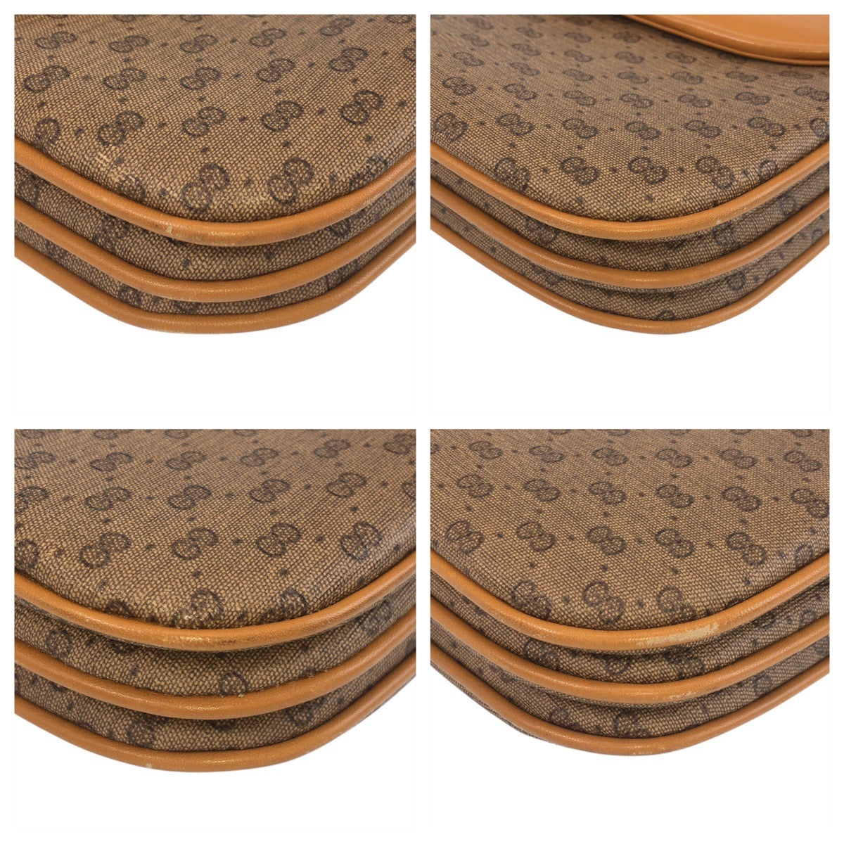Gucci Old Gucci Micro GG PVC Leather Shoulder Bag