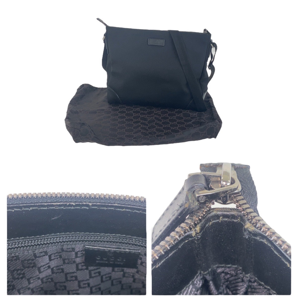 Gucci Nylon/Leather Shoulder Bag