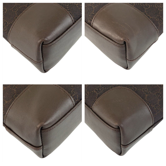 Gucci GG Canvas Leather Shoulder Bag