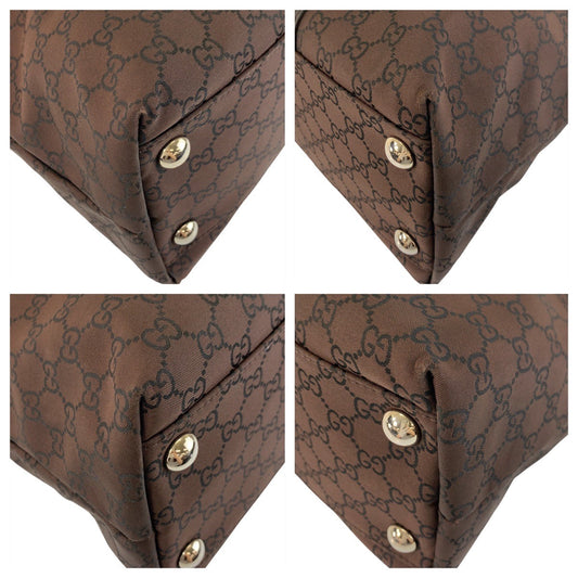 Gucci GG Pattern Nylon/Leather 2way Bag