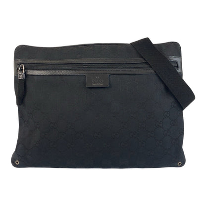 Gucci GG Canvas Leather Shoulder Bag