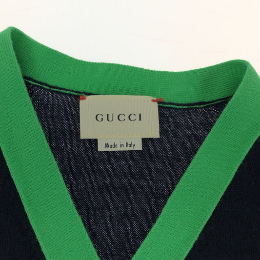 Gucci Bee Embroidery Cotton Cardigan