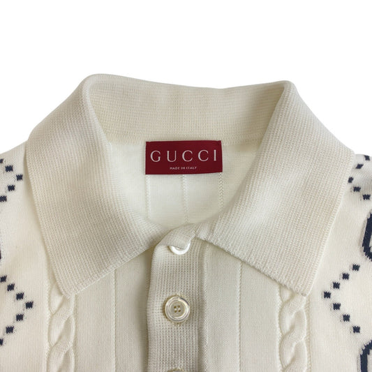 Gucci GG Intarsia Cotton Polo Shirt