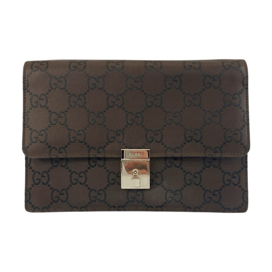 Gucci GG Pattern Nylon Clutch Bag