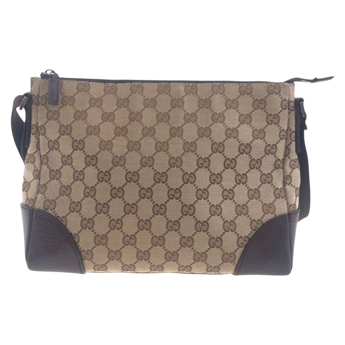 Gucci GG Canvas Leather Shoulder Bag