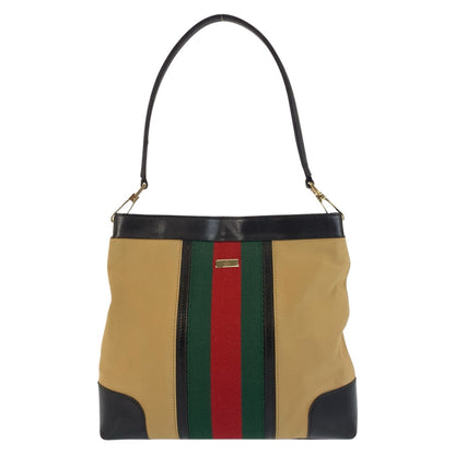 Gucci Sherry Line Canvas/Leather Shoulder Bag