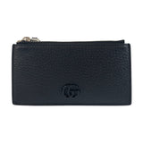 Gucci Double G Leather Card Coin Case