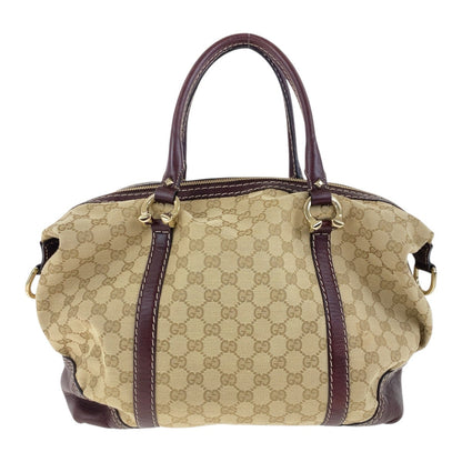 Gucci GG Canvas Leather Handbag