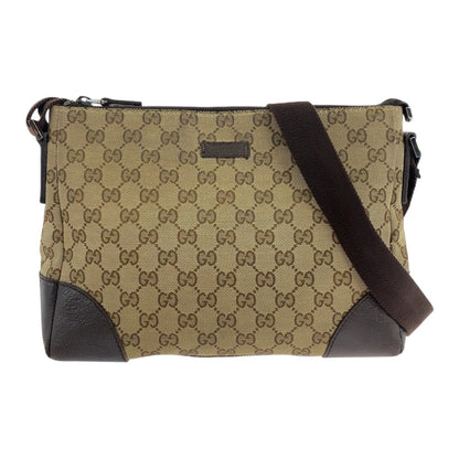 Gucci GG Canvas Leather Shoulder Bag