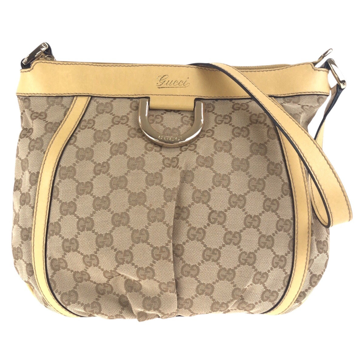 Gucci GG Canvas Leather Shoulder Bag
