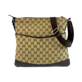 Gucci GG Canvas Leather Shoulder Bag