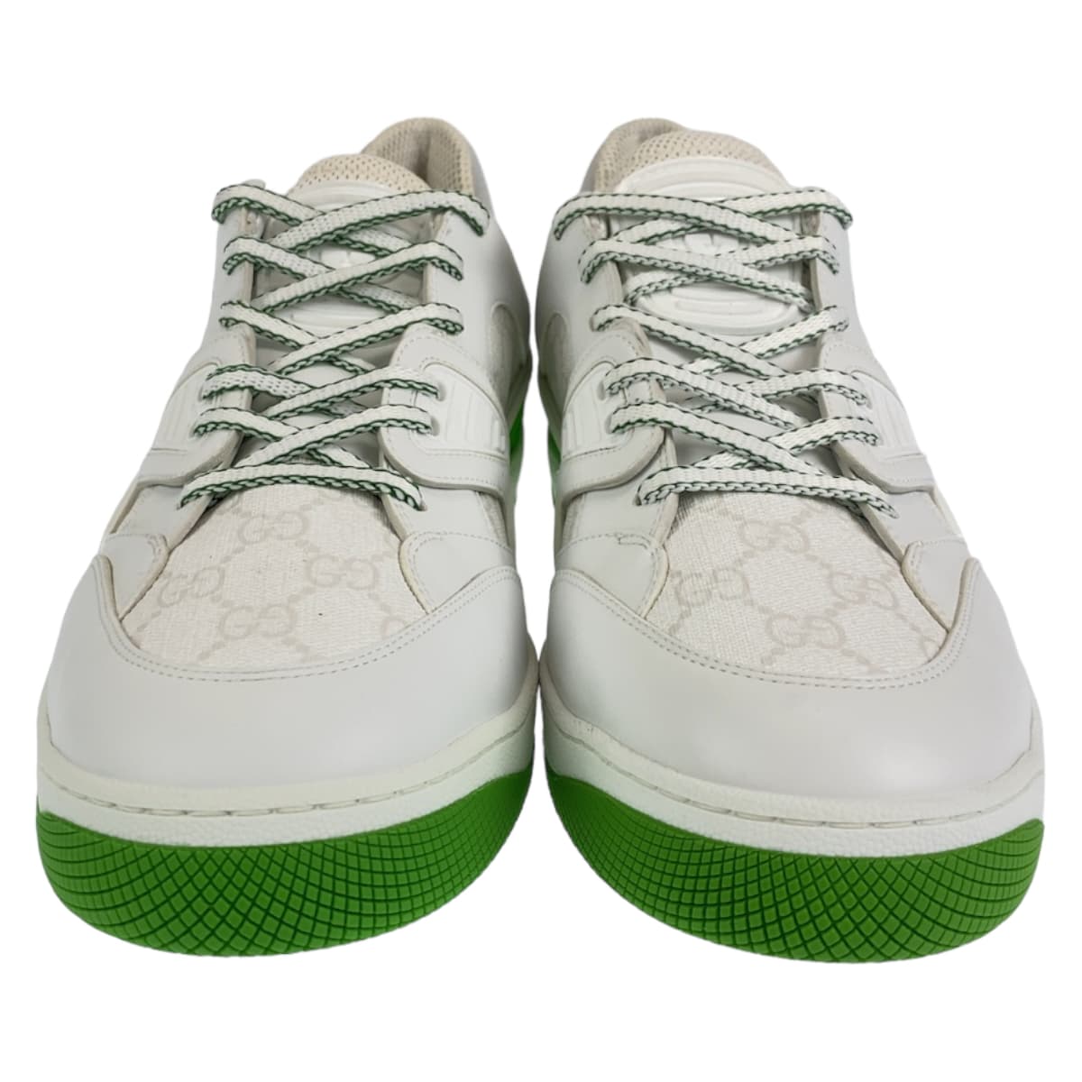 Gucci GG Canvas Leather Basket Low Cut Sneakers