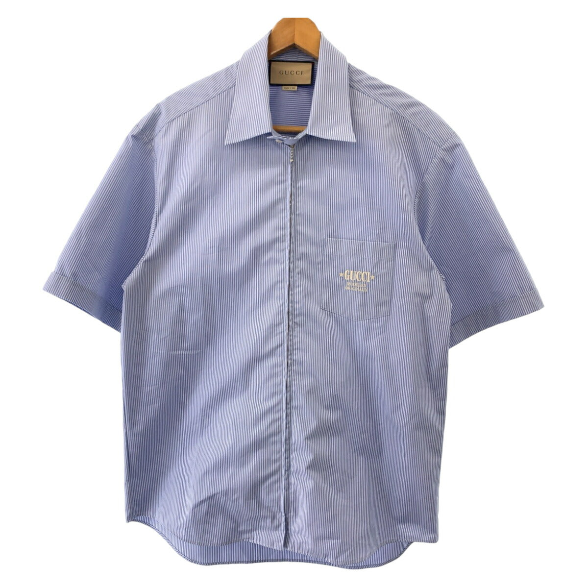 Gucci Embroidery Logo Cotton Shirt