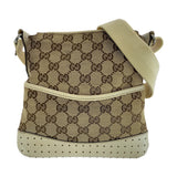 Gucci GG Canvas Leather Shoulder Bag