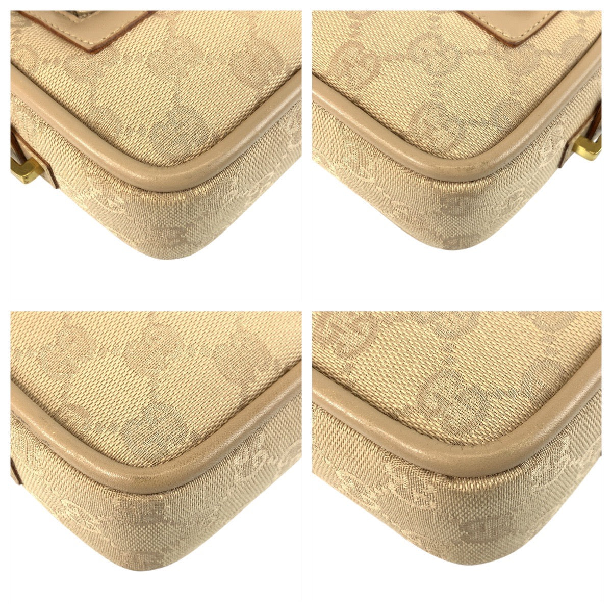 Gucci GG Canvas Leather Shoulder Bag