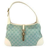 Gucci Jackie GG Canvas Leather Shoulder Bag