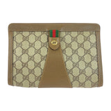 Gucci GG Supreme Canvas Clutch Bag