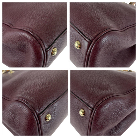 Gucci Bamboo Leather 2way Bag