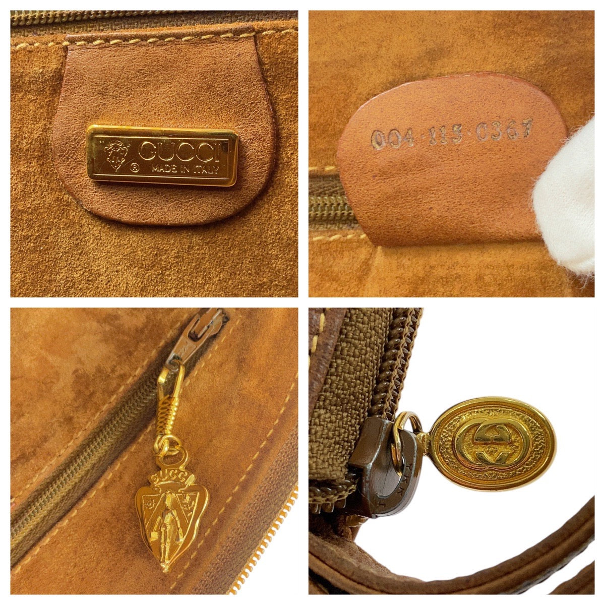Gucci Suede Leather Clutch Bag