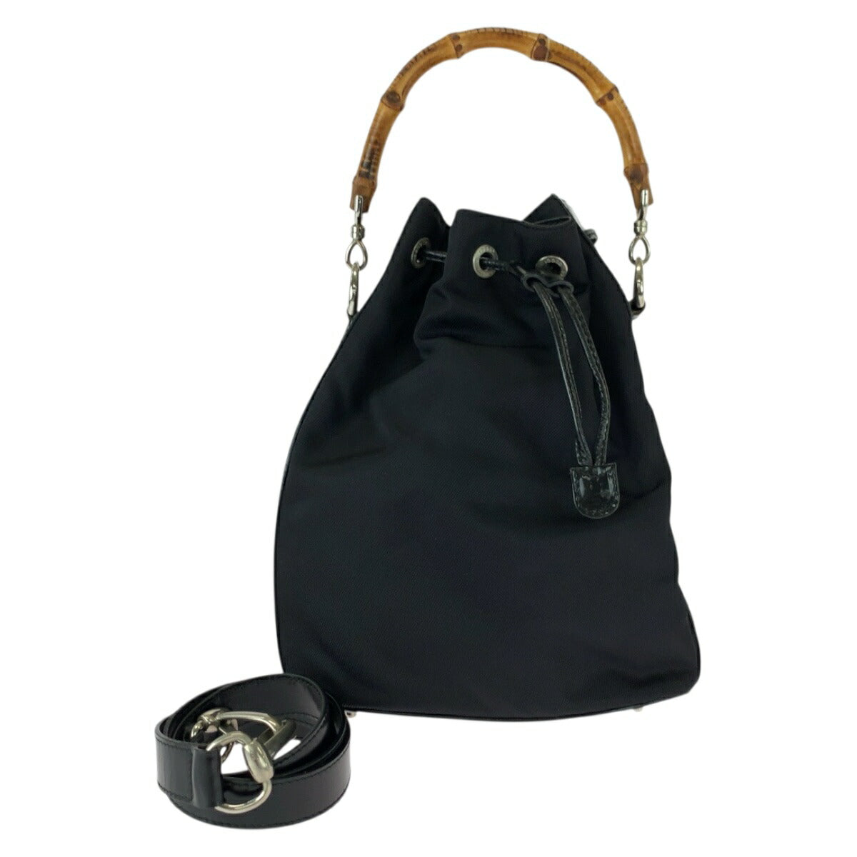 Gucci Bamboo Nylon 2way Bag
