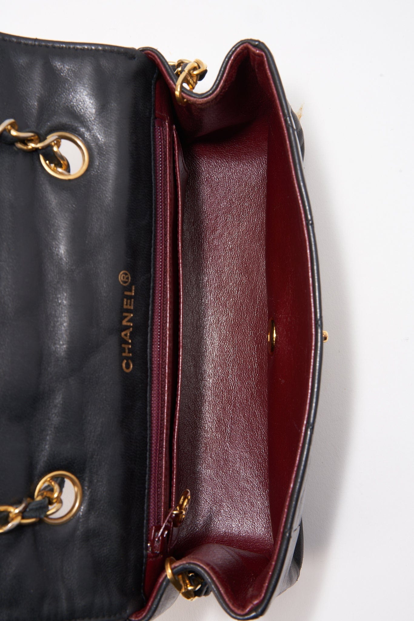 Chanel Diana Black Single Flap with 24k gold plated hardware