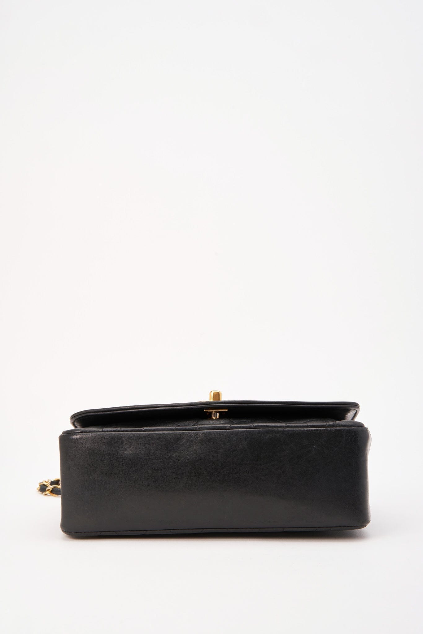 Chanel Diana Black Single Flap with 24k gold plated hardware