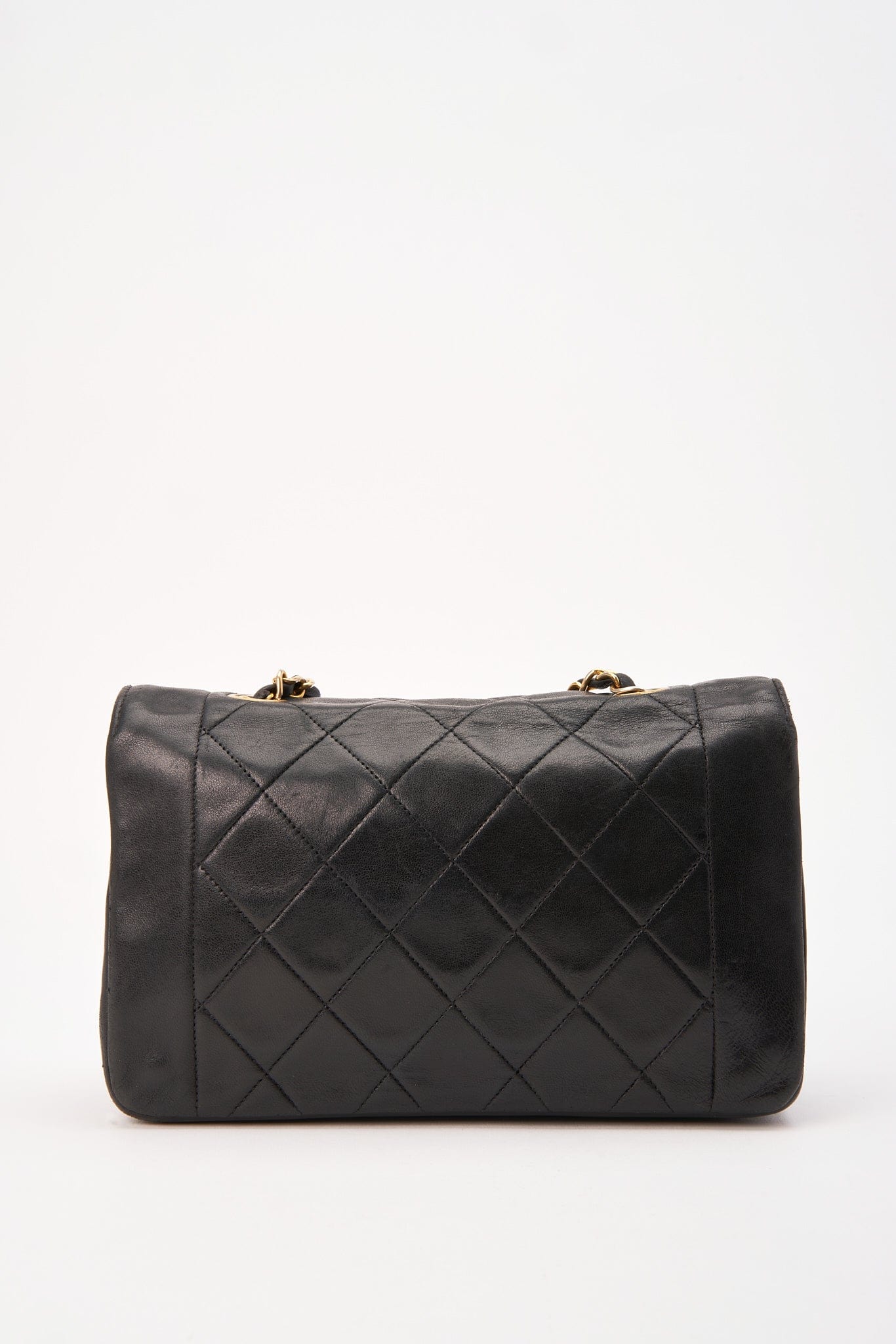 Chanel Diana Black Single Flap with 24k gold plated hardware