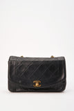 Chanel Diana Black Single Flap with 24k gold plated hardware