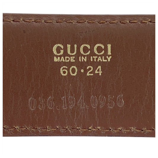 Gucci G Buckle Leather Belt