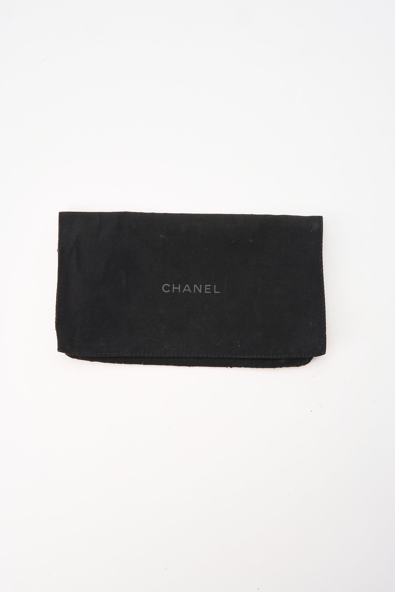 Chanel Black Caviar Leather Wallet With Chanel Box