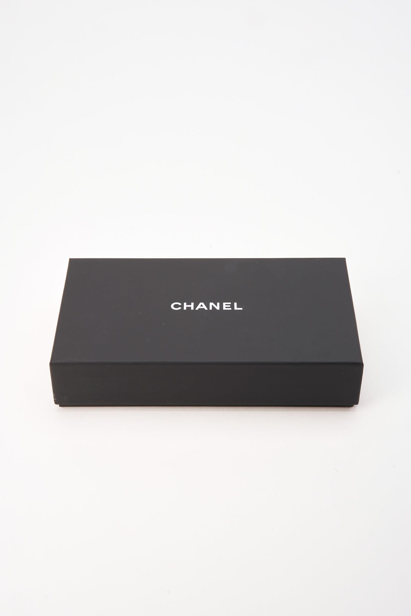 Chanel Black Lambskin Leather Wallet On Chain