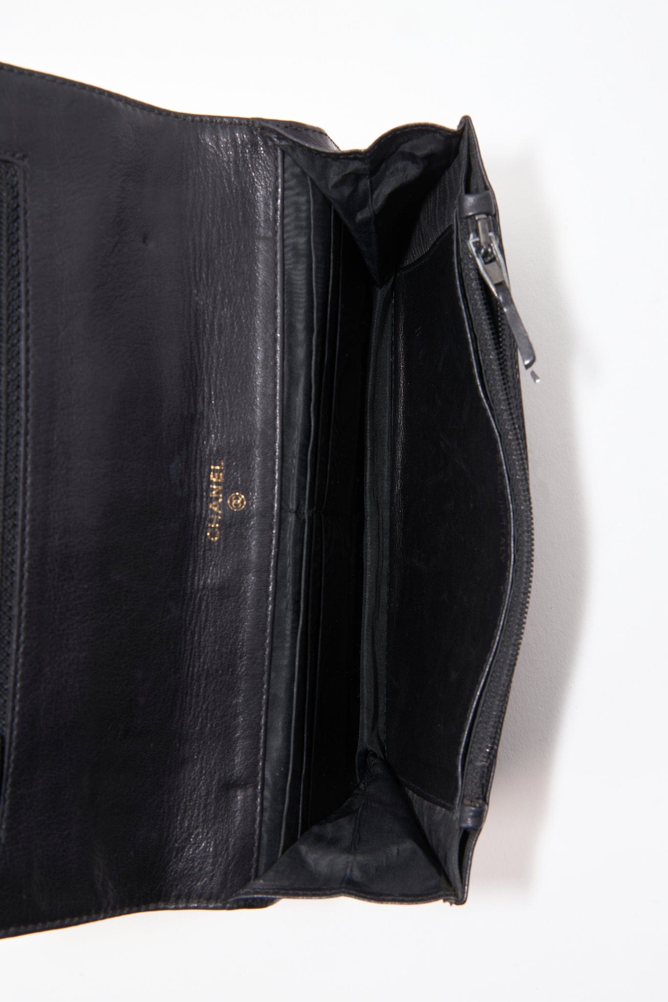Chanel Black Caviar Leather Wallet