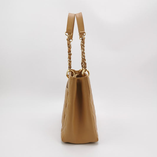 Chanel GST Grand Shopping Tote Camel Tan Caviar Leather PM, 2006-2008