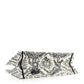 Christian Dior Canvas Embroidered Large Toile de Jouy Soleil Book Tote Black White