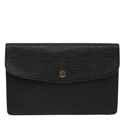 Louis Vuitton Montaigne  Leather Clutch Bag