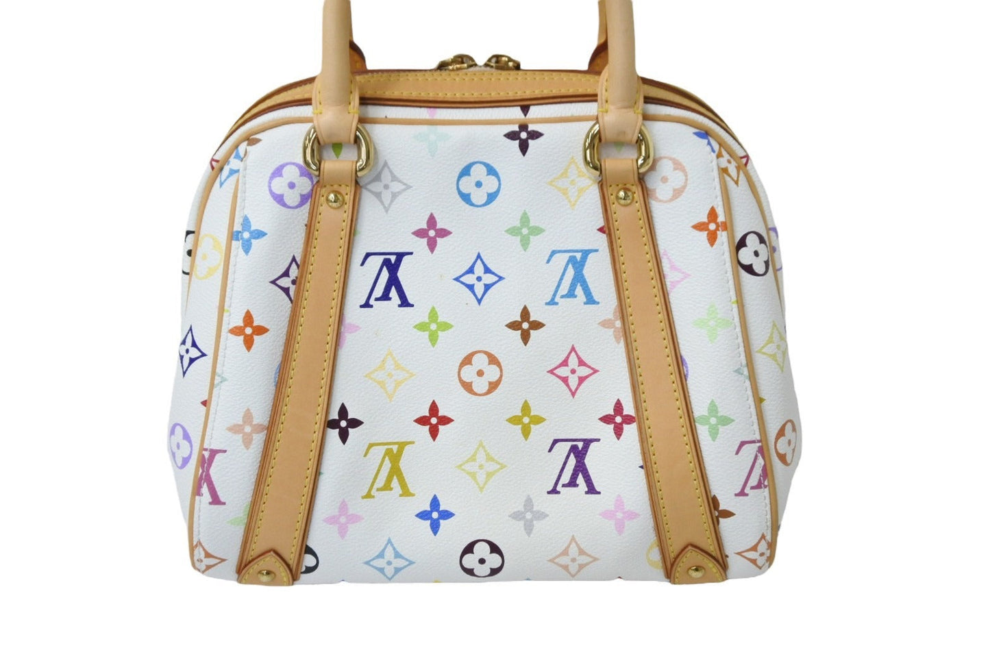 Louis Vuitton Priscilla Handbag Monogram Multicolor White