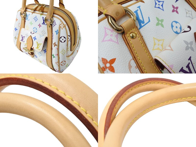 Louis Vuitton Priscilla Handbag Monogram Multicolor White