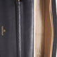 Chanel Black Lambskin Leather Floral Wallet On Chain