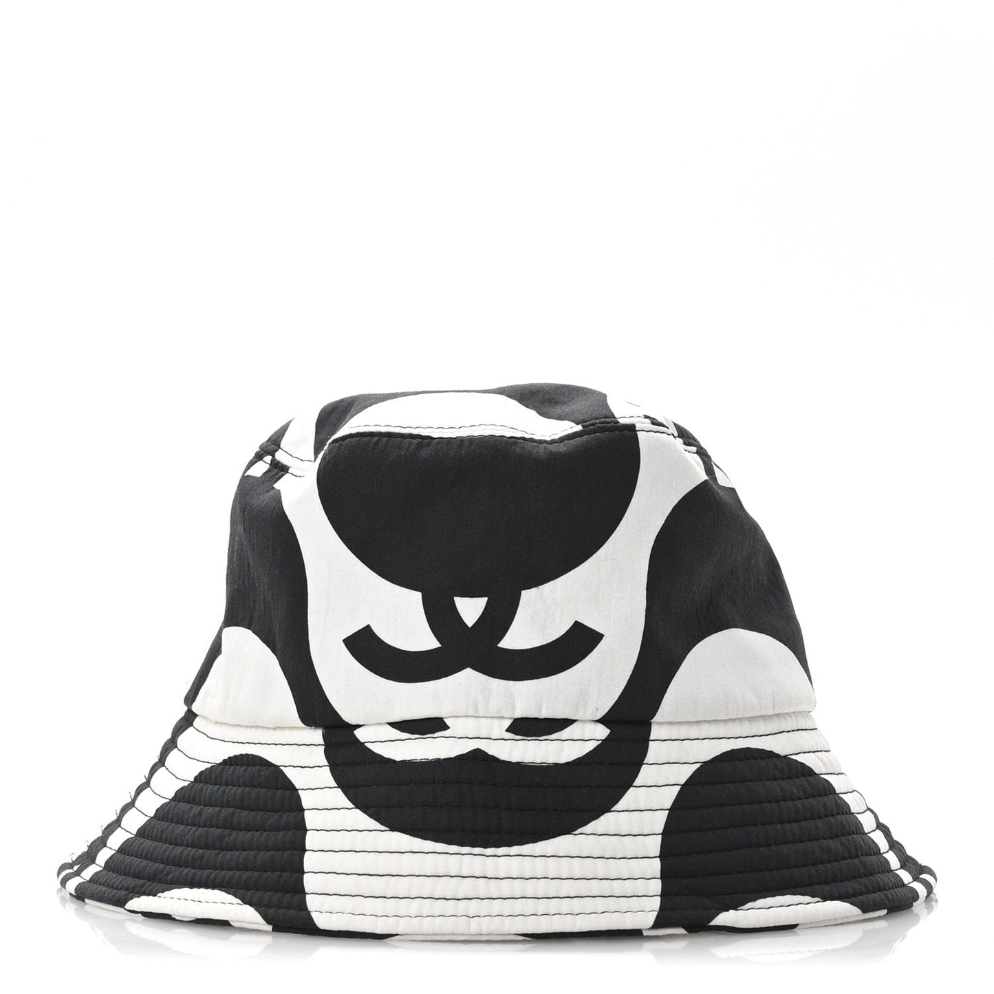 Amelia Cotton CC Bucket Hat Black White