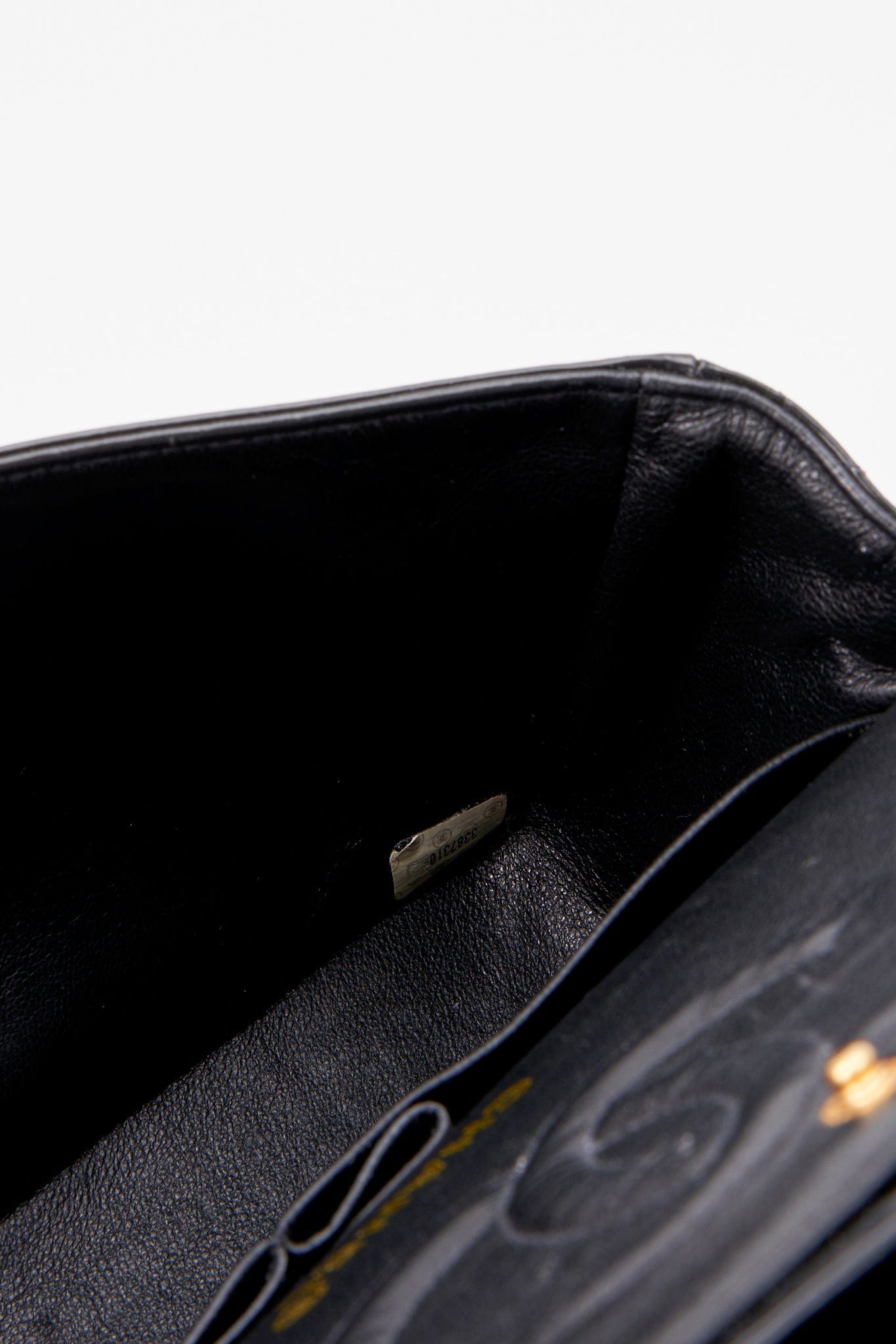Chanel Classic Double Flap Bag Medium Black Patent Leather With 24K Gold Plated Hardware