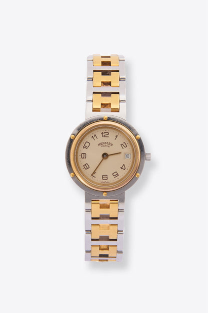 Hermès Clipper Gold and Silver Plated Watch
