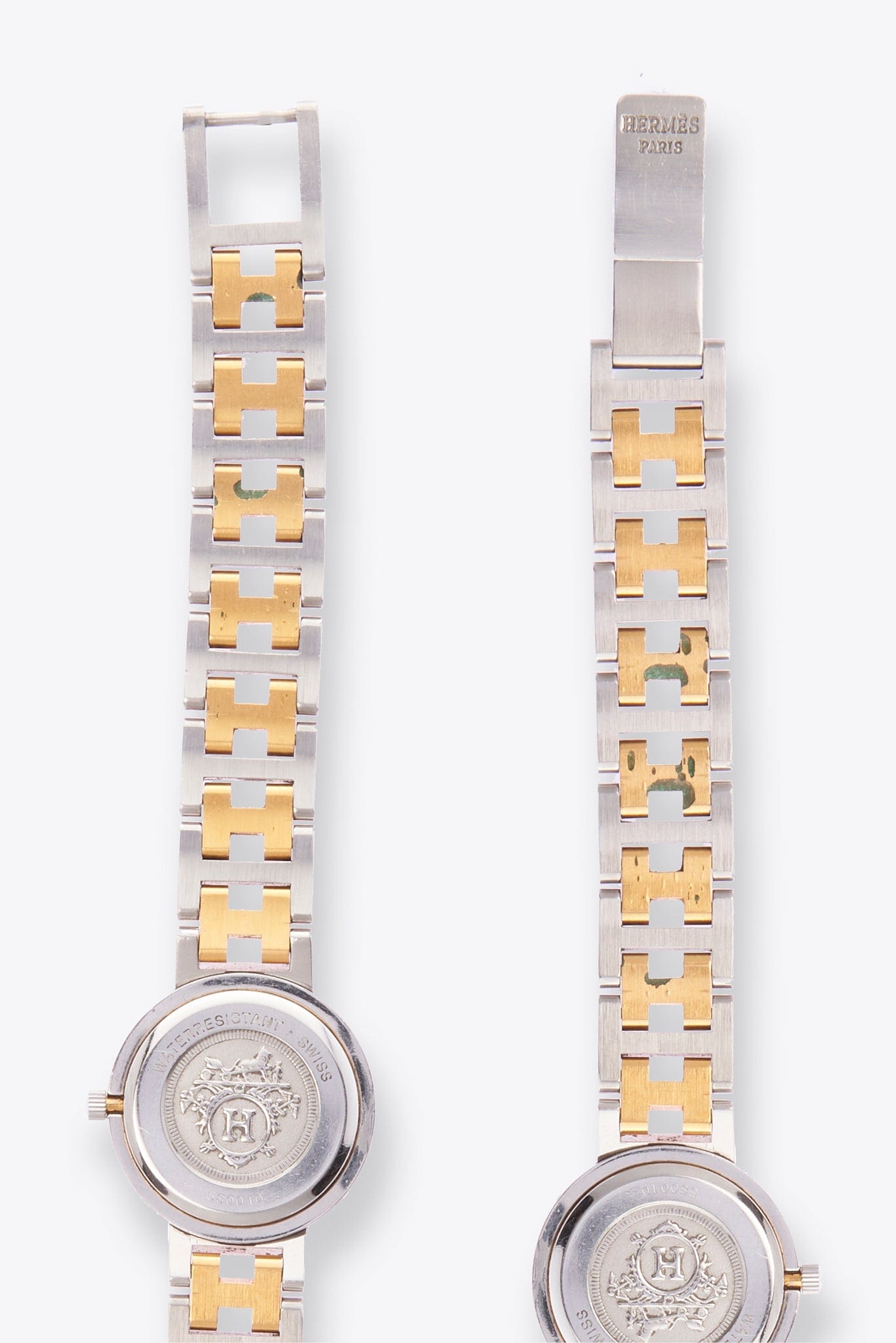 Hermès Clipper Gold and Silver Plated Watch