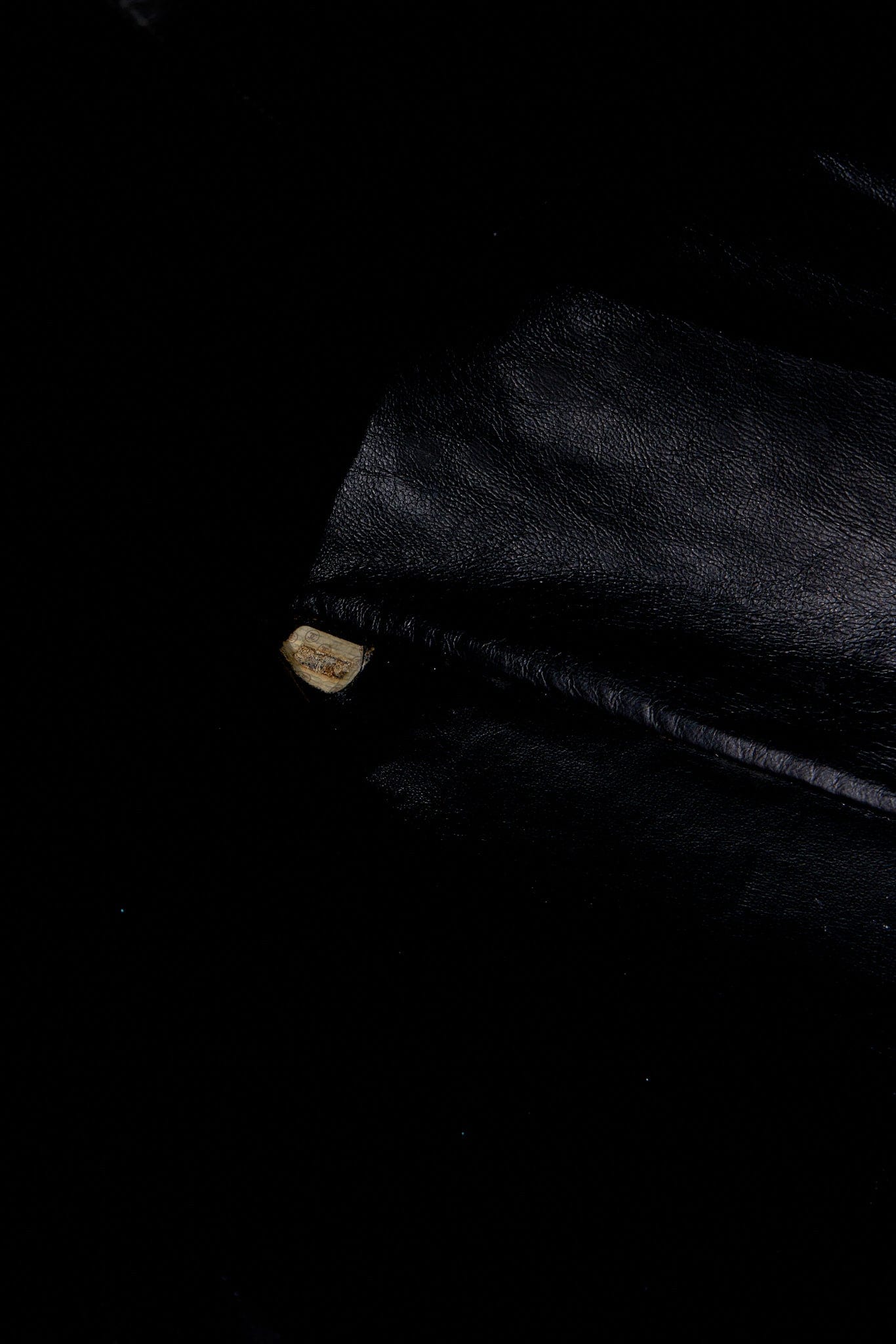 Chanel Black Leather Tote Bag with Chunky Gold Hardware
